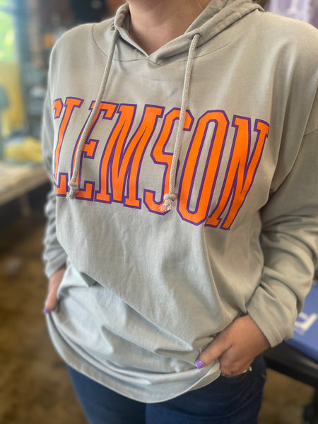 Clemson Hooded Jersey Top