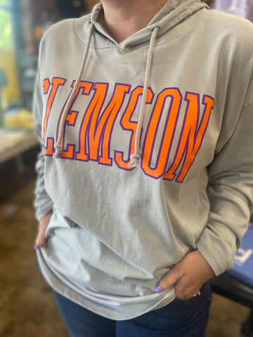 Clemson Hooded Jersey Top