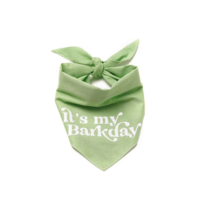 Barkday • Green Pet Bandana