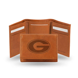 NCAA Georgia Bulldogs Embossed Leather Trifold Wallet